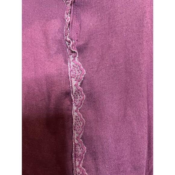 🍷 LOFT Maroon Cotton Henley Tank Top – Size XS - Picture 2 of 7